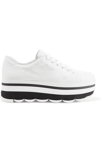 prada logo-embellished leather sneakers|Prada Sneakers for Women .